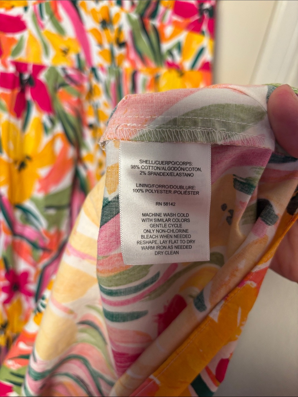 Maggy London Bright Floral V-Neck dress long - Picture 5 of 9